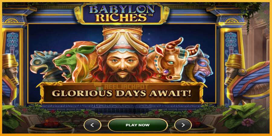 슬롯머신에서의 진정한 즐거움 Babylon Riches 돈을 위해, 그림 1