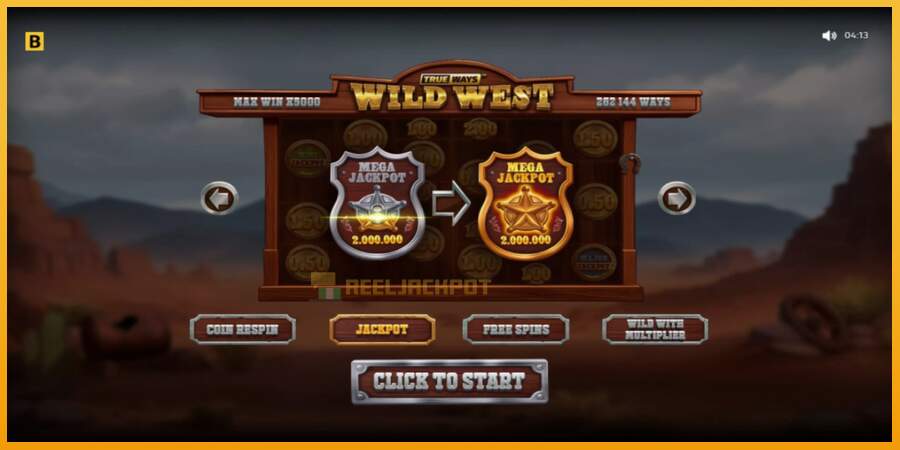 슬롯머신에서의 진정한 즐거움 Wild West Trueways 돈을 위해, 그림 1