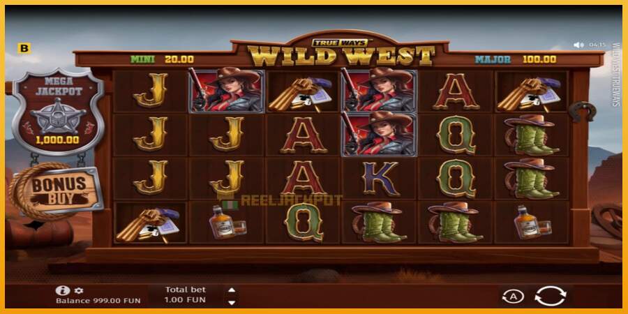 슬롯머신에서의 진정한 즐거움 Wild West Trueways 돈을 위해, 그림 2