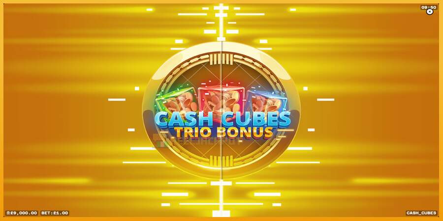 슬롯머신에서의 진정한 즐거움 Cash Cubes: Trio Bonus 돈을 위해, 그림 1