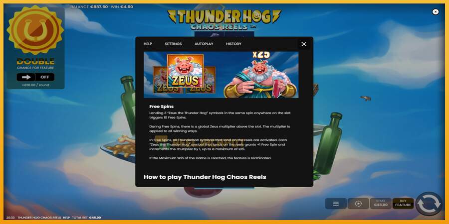 슬롯머신에서의 진정한 즐거움 Thunder Hog Chaos Reels 돈을 위해, 그림 7