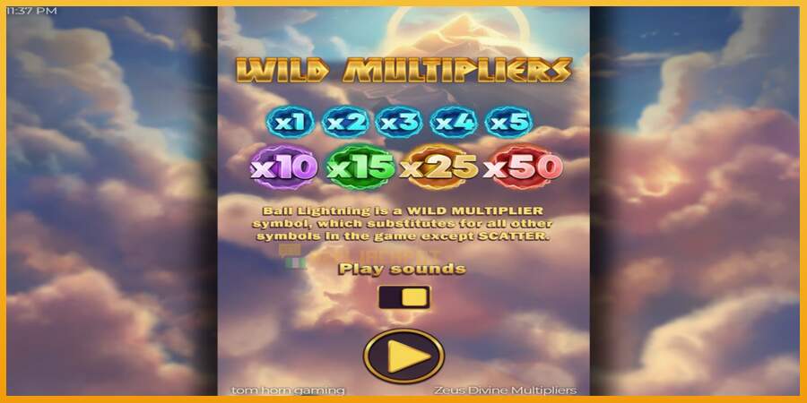 슬롯머신에서의 진정한 즐거움 Zeus Divine Multipliers 돈을 위해, 그림 1