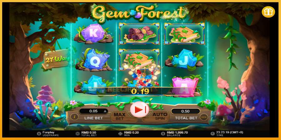 슬롯머신에서의 진정한 즐거움 Gem Forest 돈을 위해, 그림 2