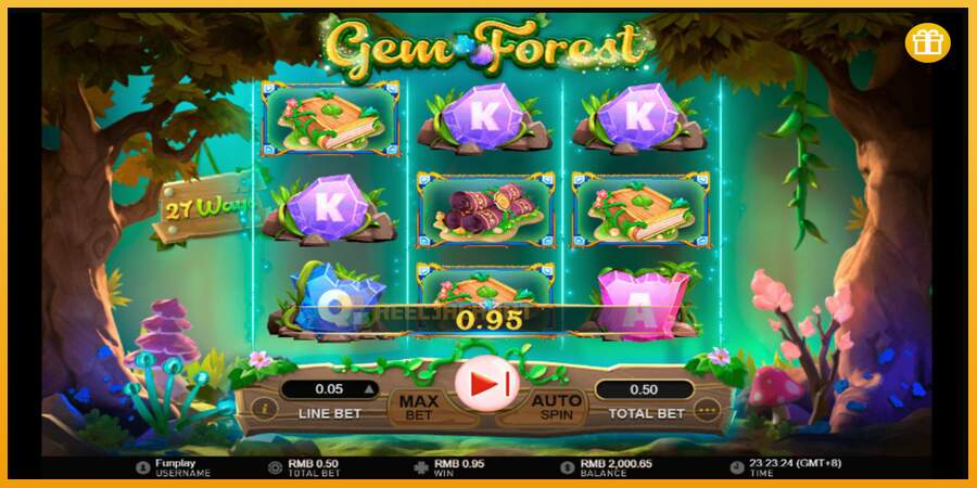 슬롯머신에서의 진정한 즐거움 Gem Forest 돈을 위해, 그림 3