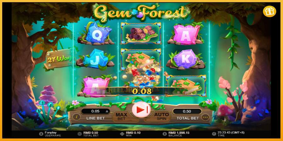 슬롯머신에서의 진정한 즐거움 Gem Forest 돈을 위해, 그림 4