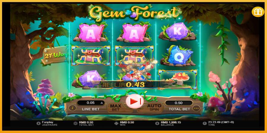 슬롯머신에서의 진정한 즐거움 Gem Forest 돈을 위해, 그림 5