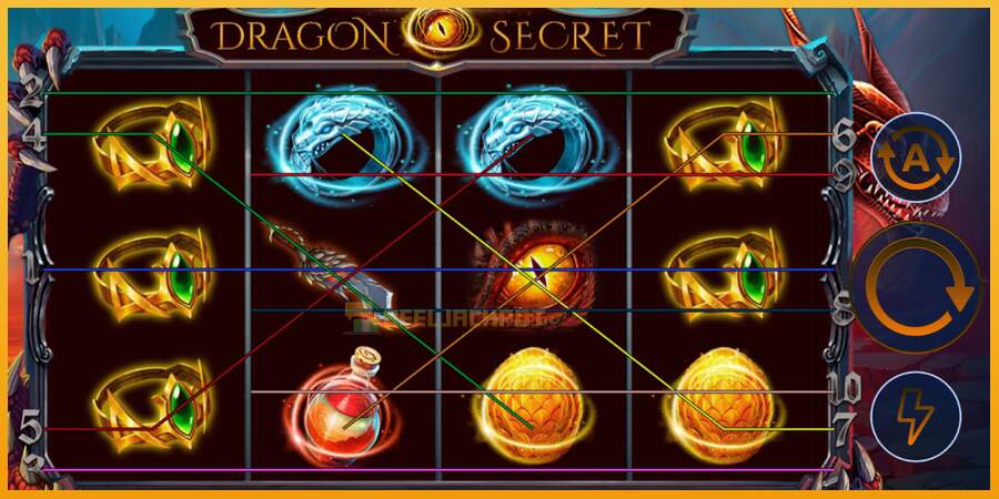 슬롯머신에서의 진정한 즐거움 Dragon Secret 돈을 위해, 그림 1