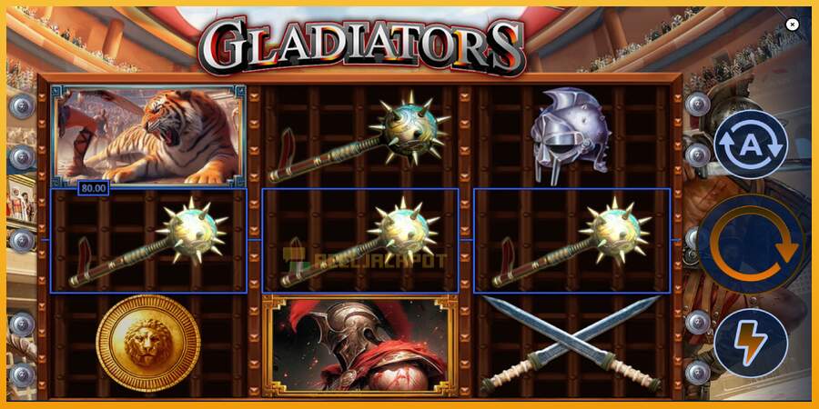 슬롯머신에서의 진정한 즐거움 Gladiators 돈을 위해, 그림 4