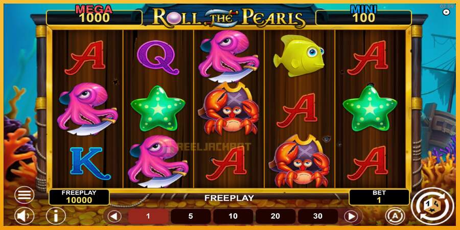 슬롯머신에서의 진정한 즐거움 Roll The Pearls Hold & Win 돈을 위해, 그림 2