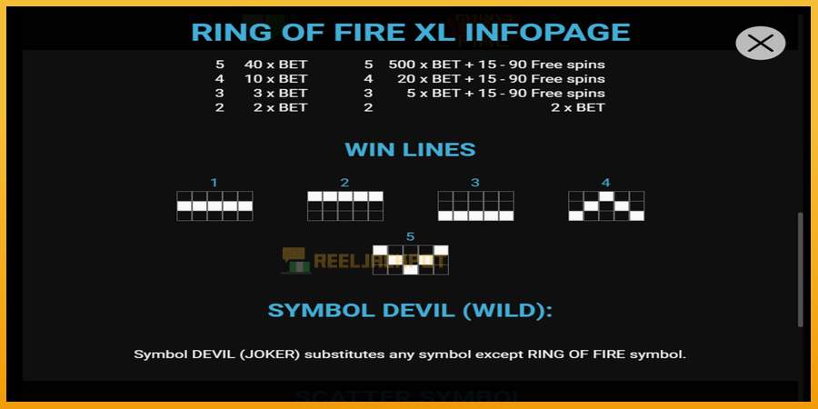 슬롯머신에서의 진정한 즐거움 Ring of Fire XL 돈을 위해, 그림 4