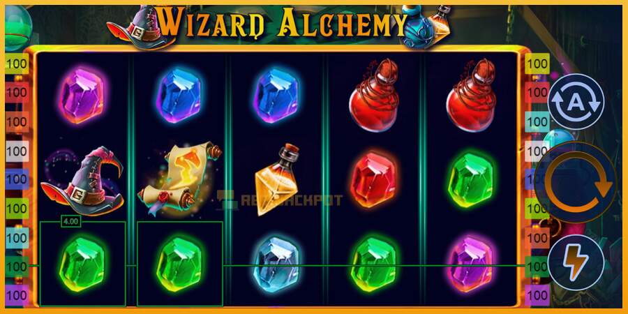 슬롯머신에서의 진정한 즐거움 Wizard Alchemy 돈을 위해, 그림 3