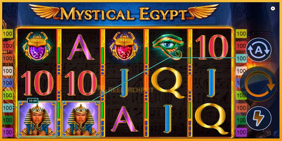 슬롯머신에서의 진정한 즐거움 Mystical Egypt 돈을 위해, 그림 3