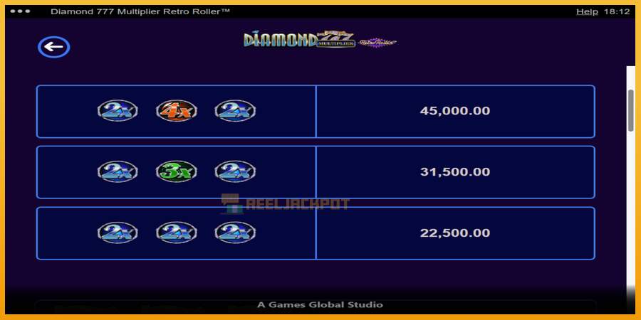 슬롯머신에서의 진정한 즐거움 Diamond 777 Multiplier Retro Roller 돈을 위해, 그림 5