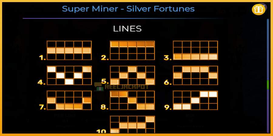 슬롯머신에서의 진정한 즐거움 Super Miner Silver Fortunes 돈을 위해, 그림 7