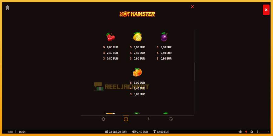 슬롯머신에서의 진정한 즐거움 Hot Hamster 돈을 위해, 그림 7