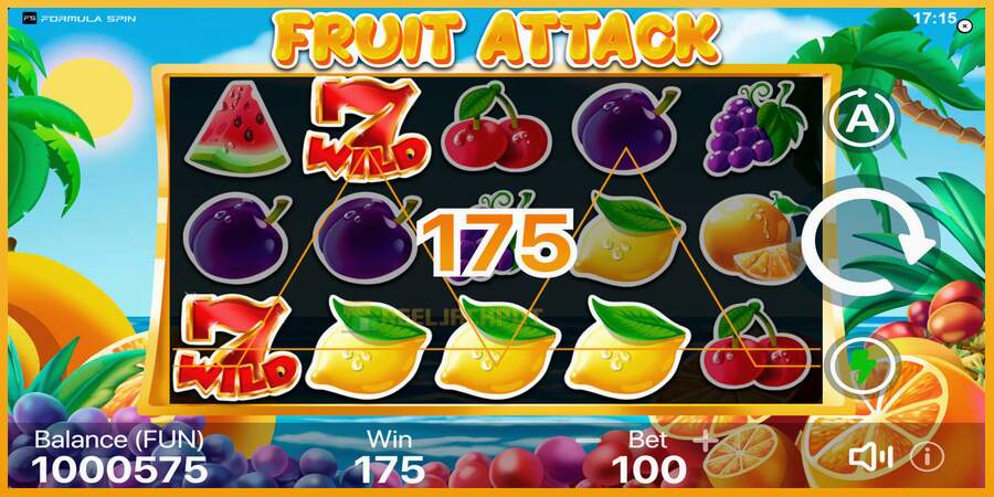 슬롯머신에서의 진정한 즐거움 Fruit Attack 돈을 위해, 그림 5