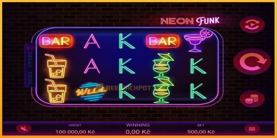 슬롯머신에서의 진정한 즐거움 Neon Funk 돈을 위해, 그림 1