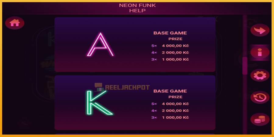 슬롯머신에서의 진정한 즐거움 Neon Funk 돈을 위해, 그림 4