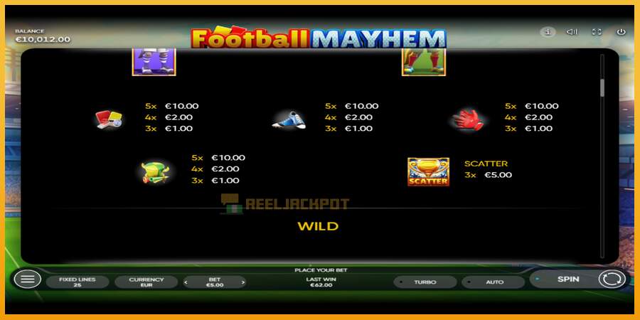 슬롯머신에서의 진정한 즐거움 Football Mayhem 돈을 위해, 그림 6