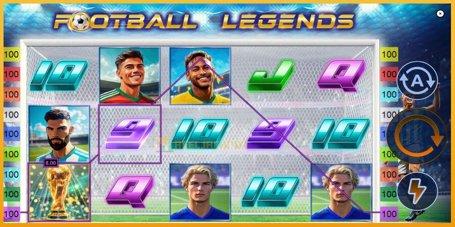 슬롯머신에서의 진정한 즐거움 Football Legends 돈을 위해, 그림 3