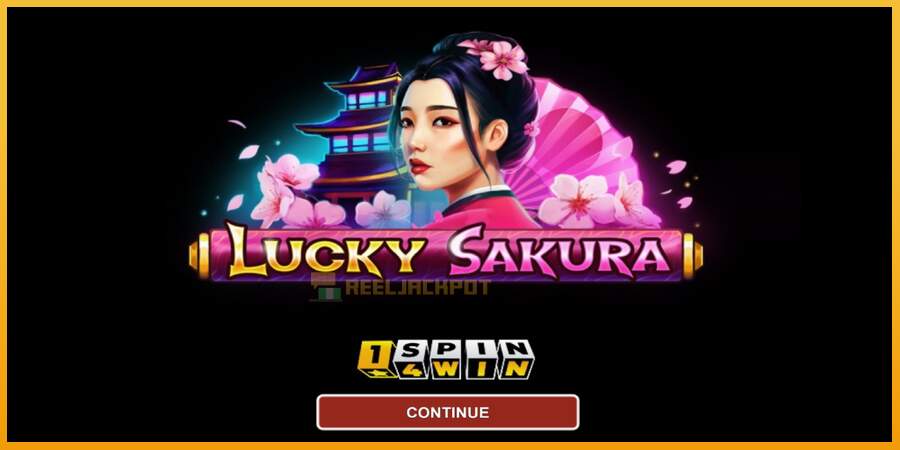 슬롯머신에서의 진정한 즐거움 Lucky Sakura Win Spins 돈을 위해, 그림 1