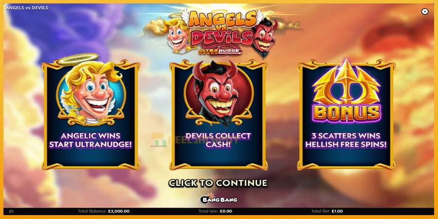 슬롯머신에서의 진정한 즐거움 Angels vs Devils 돈을 위해, 그림 1