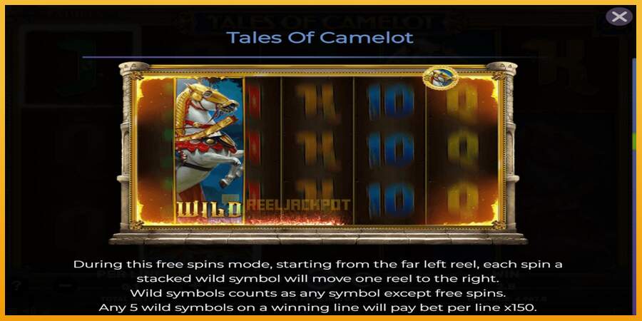 슬롯머신에서의 진정한 즐거움 Tales of Camelot 돈을 위해, 그림 5