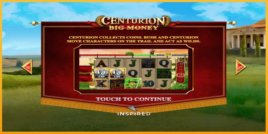 슬롯머신에서의 진정한 즐거움 Centurion Big Money 돈을 위해, 그림 1