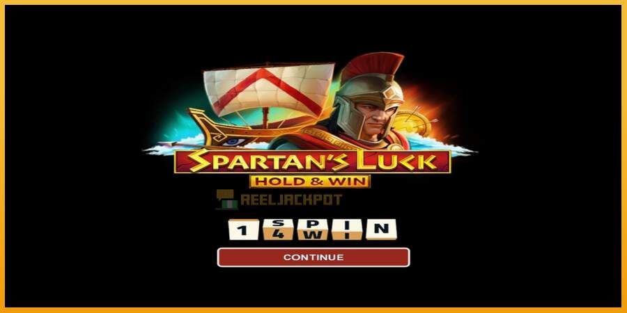 슬롯머신에서의 진정한 즐거움 Spartans Luck Hold & Win 돈을 위해, 그림 1