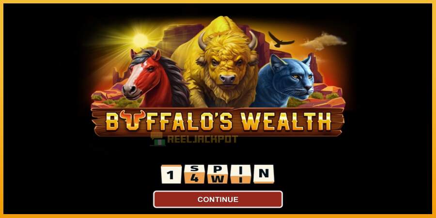 슬롯머신에서의 진정한 즐거움 Buffalos Wealth 돈을 위해, 그림 1