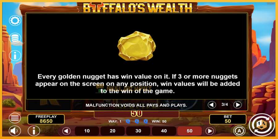 슬롯머신에서의 진정한 즐거움 Buffalos Wealth 돈을 위해, 그림 7