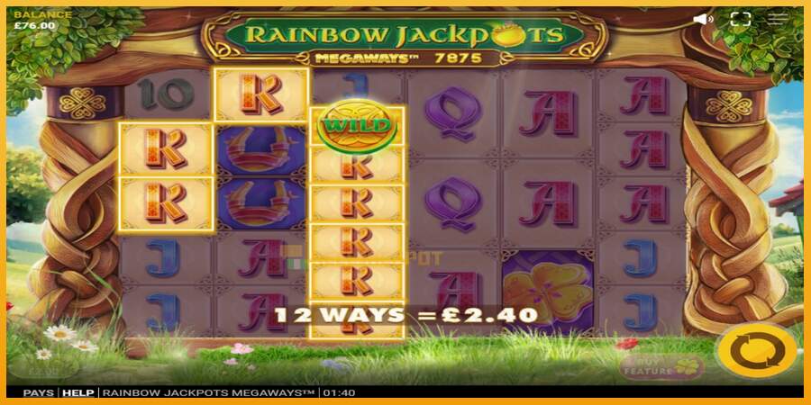 슬롯머신에서의 진정한 즐거움 Rainbow Jackpots Megaways 돈을 위해, 그림 3