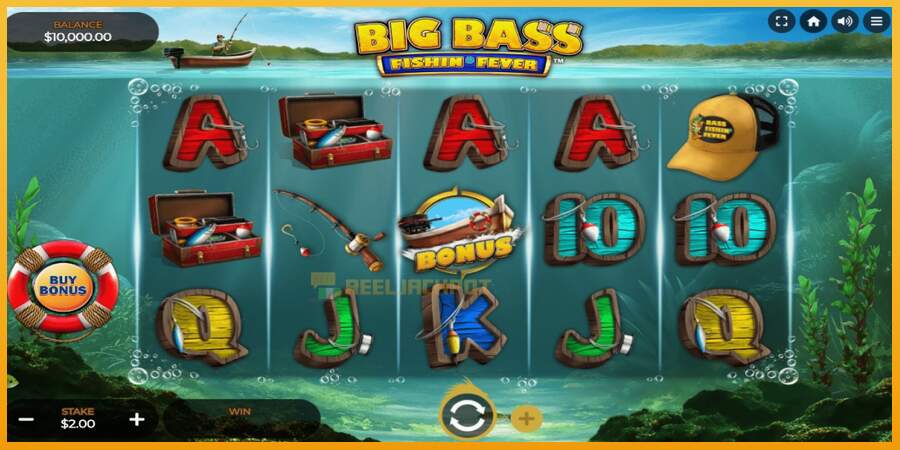 슬롯머신에서의 진정한 즐거움 Big Bass Fishin Fever 돈을 위해, 그림 1