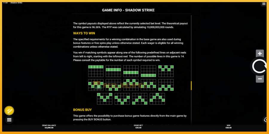 슬롯머신에서의 진정한 즐거움 Shadow Strike 돈을 위해, 그림 7