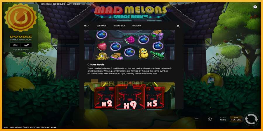 슬롯머신에서의 진정한 즐거움 Mad Melons Chaos Reels 돈을 위해, 그림 6