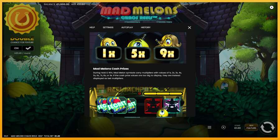 슬롯머신에서의 진정한 즐거움 Mad Melons Chaos Reels 돈을 위해, 그림 7