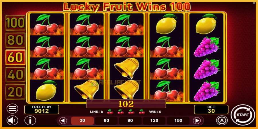 슬롯머신에서의 진정한 즐거움 Lucky Fruit Wins 100 돈을 위해, 그림 3