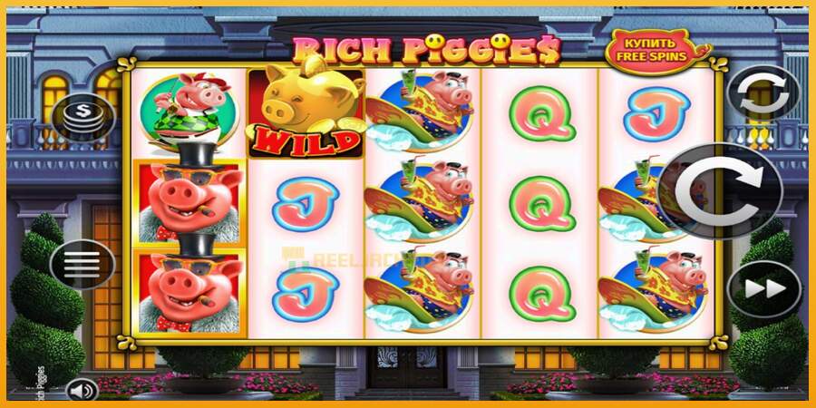 슬롯머신에서의 진정한 즐거움 Rich Piggies 돈을 위해, 그림 1