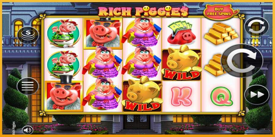 슬롯머신에서의 진정한 즐거움 Rich Piggies 돈을 위해, 그림 2