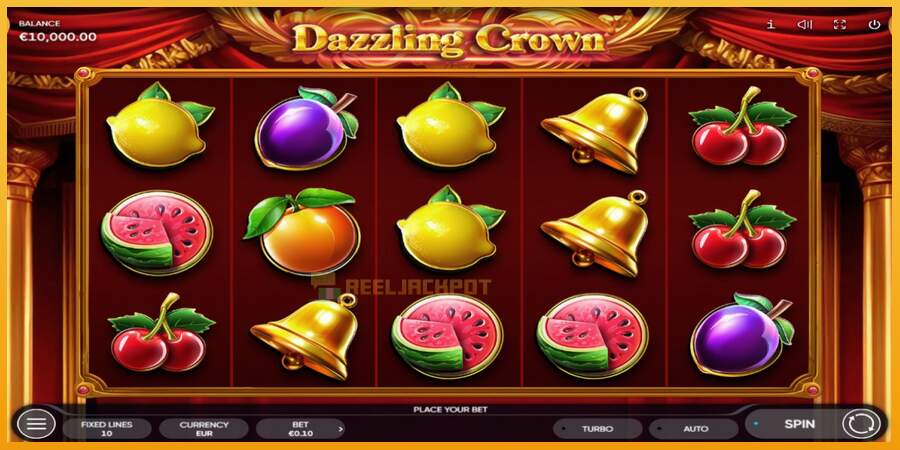 슬롯머신에서의 진정한 즐거움 Dazzling Crown 돈을 위해, 그림 1