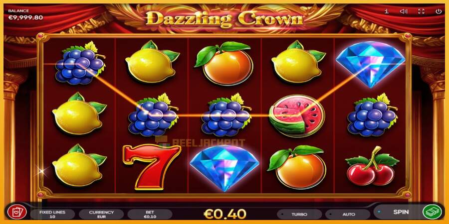 슬롯머신에서의 진정한 즐거움 Dazzling Crown 돈을 위해, 그림 2