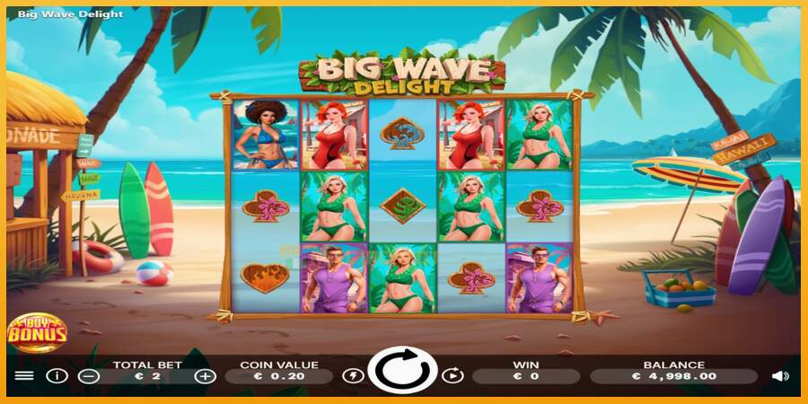 슬롯머신에서의 진정한 즐거움 Big Wave Delight 돈을 위해, 그림 2