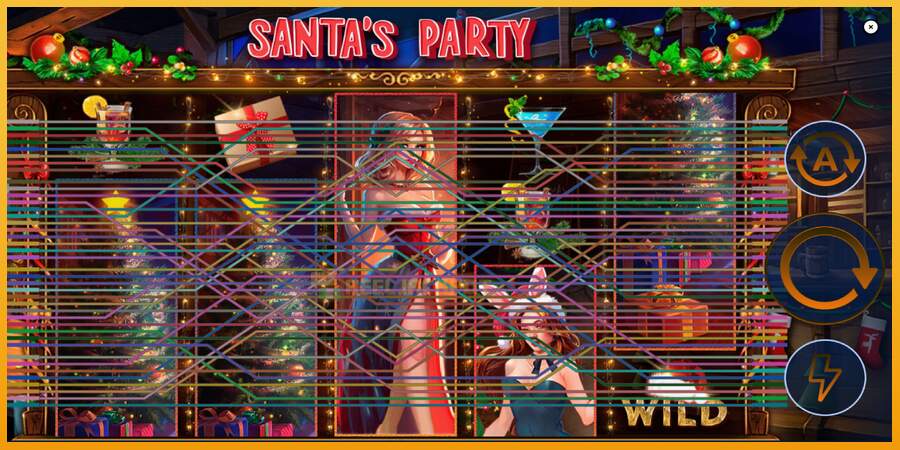 슬롯머신에서의 진정한 즐거움 Santas Party 돈을 위해, 그림 2