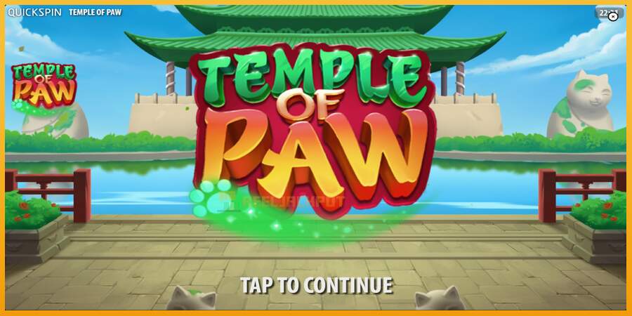 슬롯머신에서의 진정한 즐거움 Temple of Paw 돈을 위해, 그림 1