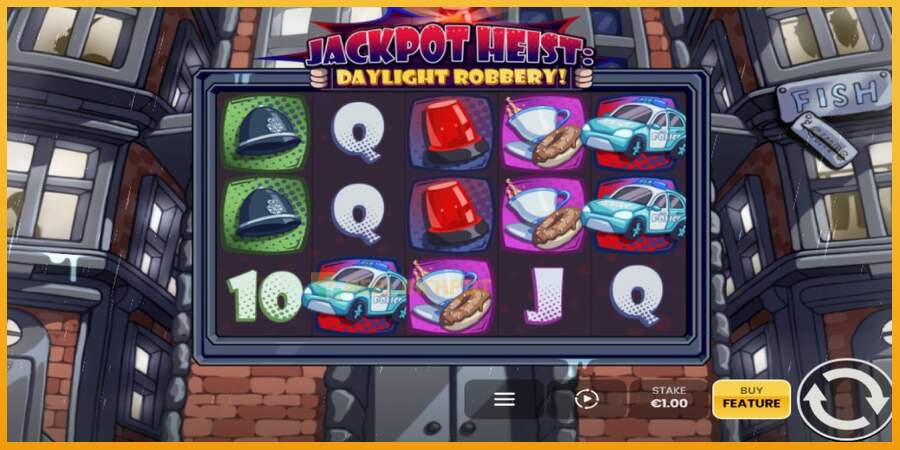 슬롯머신에서의 진정한 즐거움 Jackpot Heist: Daylight Robbery! 돈을 위해, 그림 1