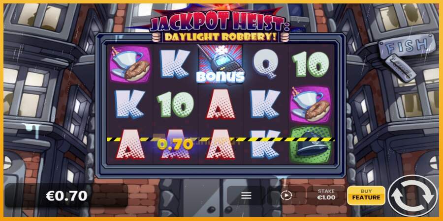 슬롯머신에서의 진정한 즐거움 Jackpot Heist: Daylight Robbery! 돈을 위해, 그림 3