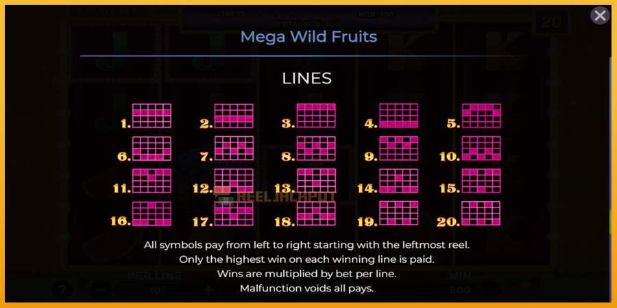 슬롯머신에서의 진정한 즐거움 Mega Wild Fruits 돈을 위해, 그림 7