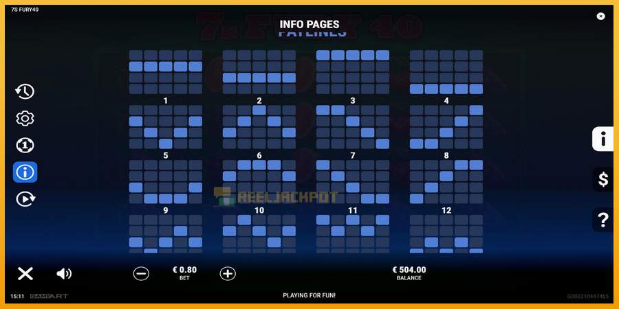 슬롯머신에서의 진정한 즐거움 7s Fury 40 돈을 위해, 그림 7