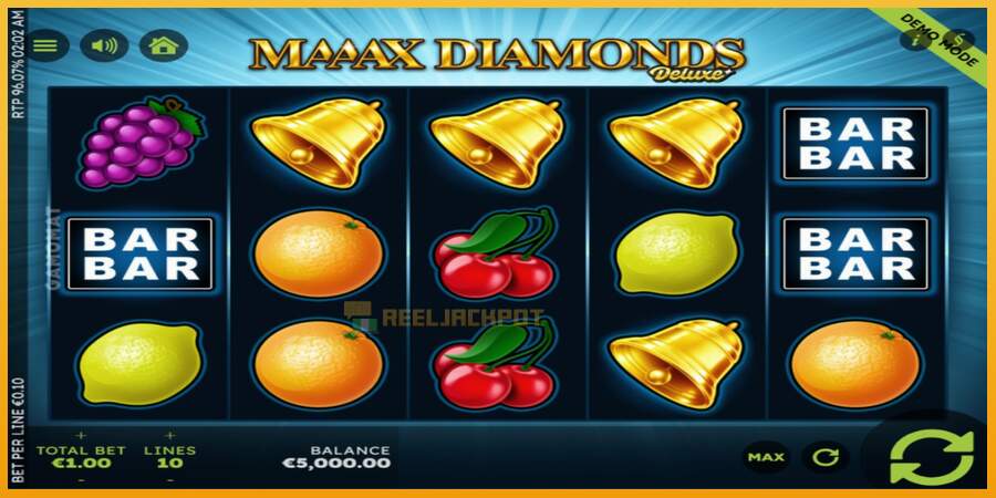 슬롯머신에서의 진정한 즐거움 Maaax Diamonds Deluxe 돈을 위해, 그림 2