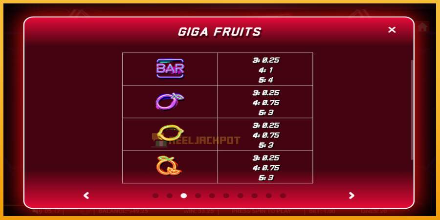 슬롯머신에서의 진정한 즐거움 Giga Fruits 돈을 위해, 그림 7